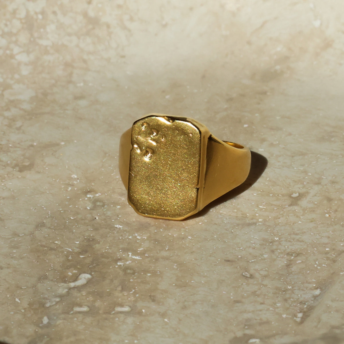Distressed Signet Ring